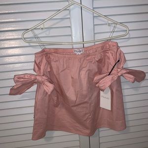 BRAND NWT! Off the shoulder pink blouse